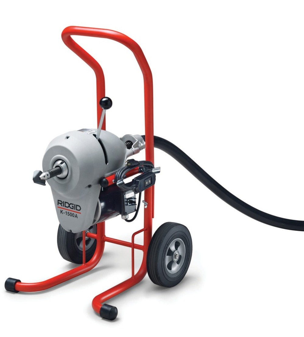Ridgid K-1500A 115V Sectional Drain Cleaning Machine with C14 Cable 23702 from Ridgid - Intensery