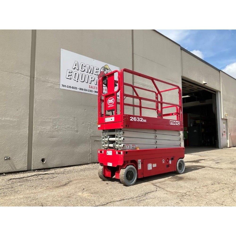 Mec 2632SE Slim 26and#8242; E Drive Electric Slab Scissor Lift Used - Intensery