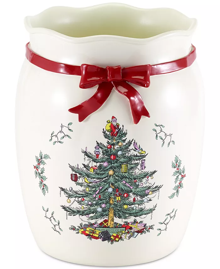 Spode Christmas Tree Wastebasket - Intensery