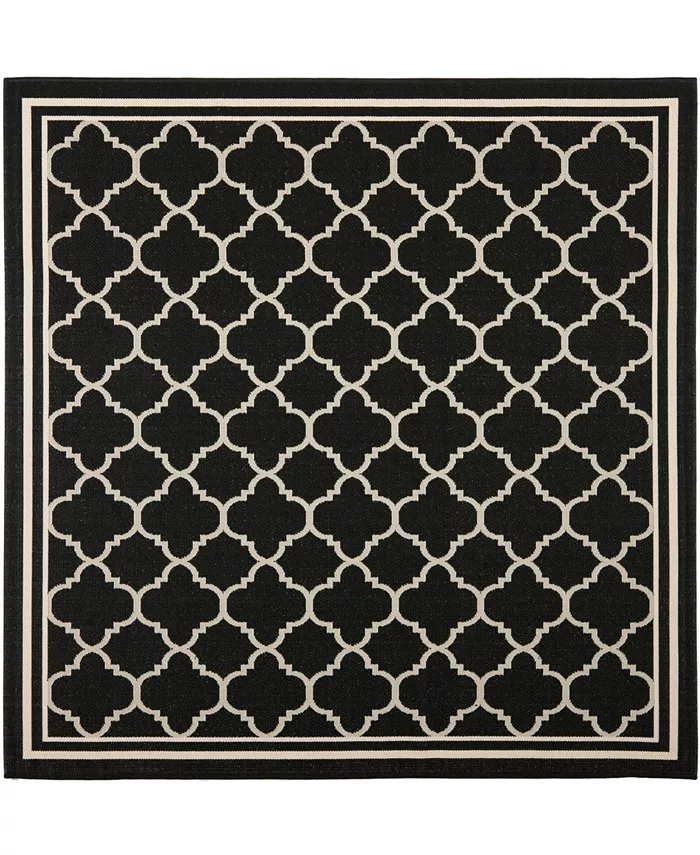 Safavieh Courtyard Black and Beige 6'7