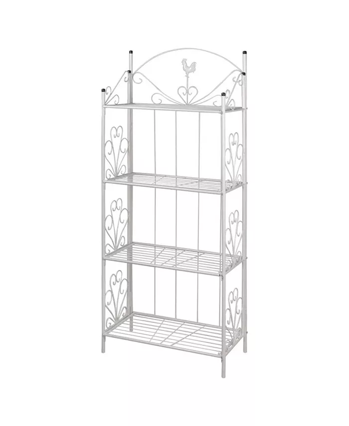 vidaXL Plant Rack White Square - Intensery