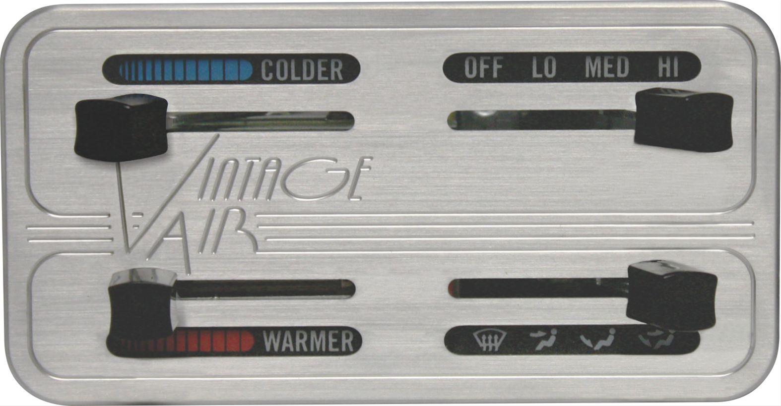 Vintage Air 48103-SHQ Vintage Air Gen-II Machined Face Panels - Intensery