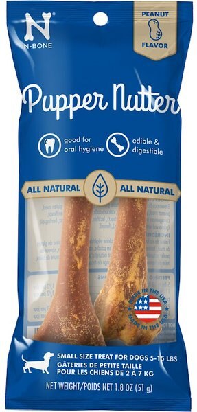 N-Bone Pupper Nutter Dog Treat， Small - Intensery