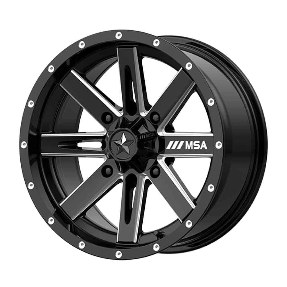MSA Offroad Wheels M41 BOXER MA41 15X7 4X110 G-BLK MILL 10MM - Intensery
