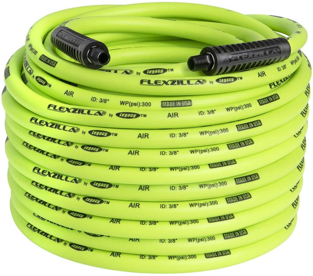 3/8 In. x 100 Ft. Air Hose with 1/4 In. MNPT Fittings - Intensery
