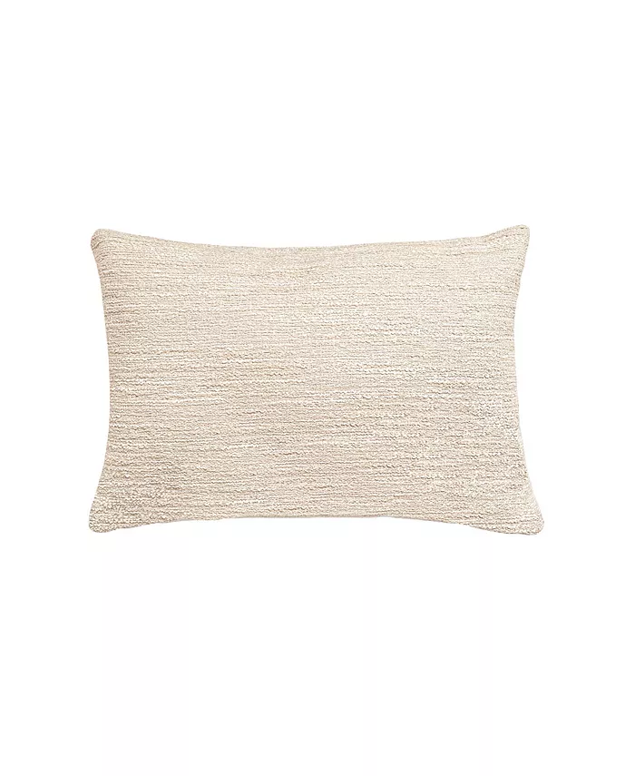 Anaya Home Dreamy Weave Light Beige Outdoor Lumbar Pillow - Intensery