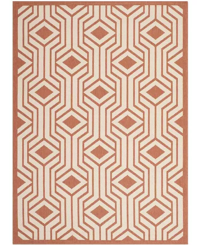 Safavieh Courtyard Beige and Terracotta 5'3