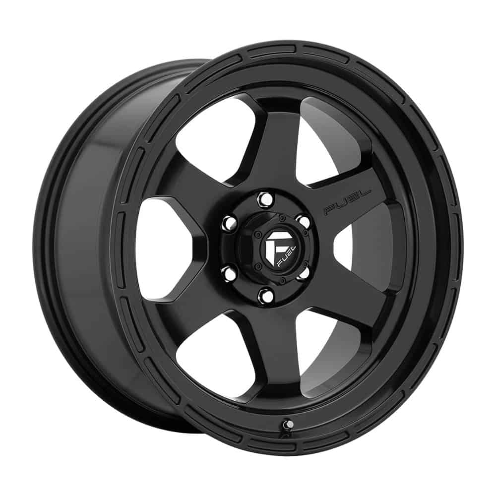 Fuel 1PC D664 SHOK D664 17X10 6X5.5 MT-BLK -18MM - Intensery