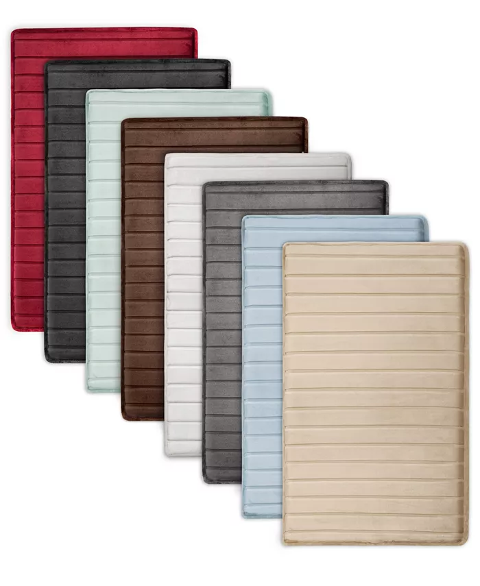Microdry Charcoal-Infused Memory Foam Bath Mat Collection - Intensery