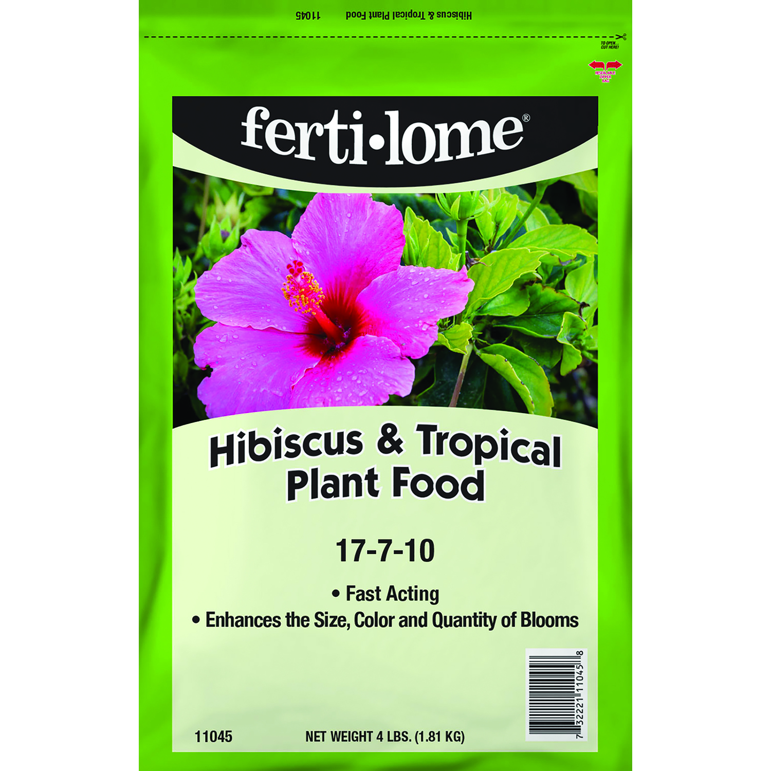 Ferti-Lome HIBISCUS AND TROPICAL PLANT FOOD 17-7-10 Granules Plant Food 4 lb - Intensery