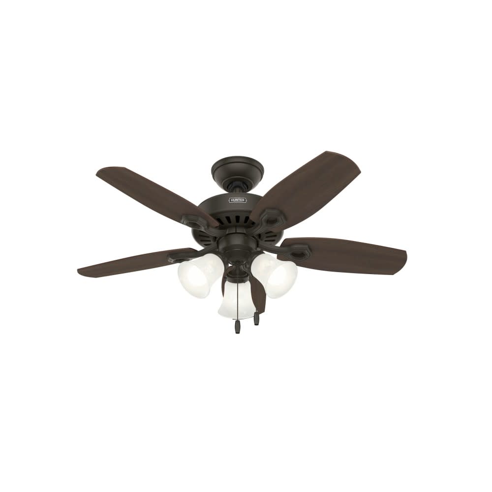 Hunter Builder Ceiling Fan 42 New Bronze Brazilian Cherry - Intensery