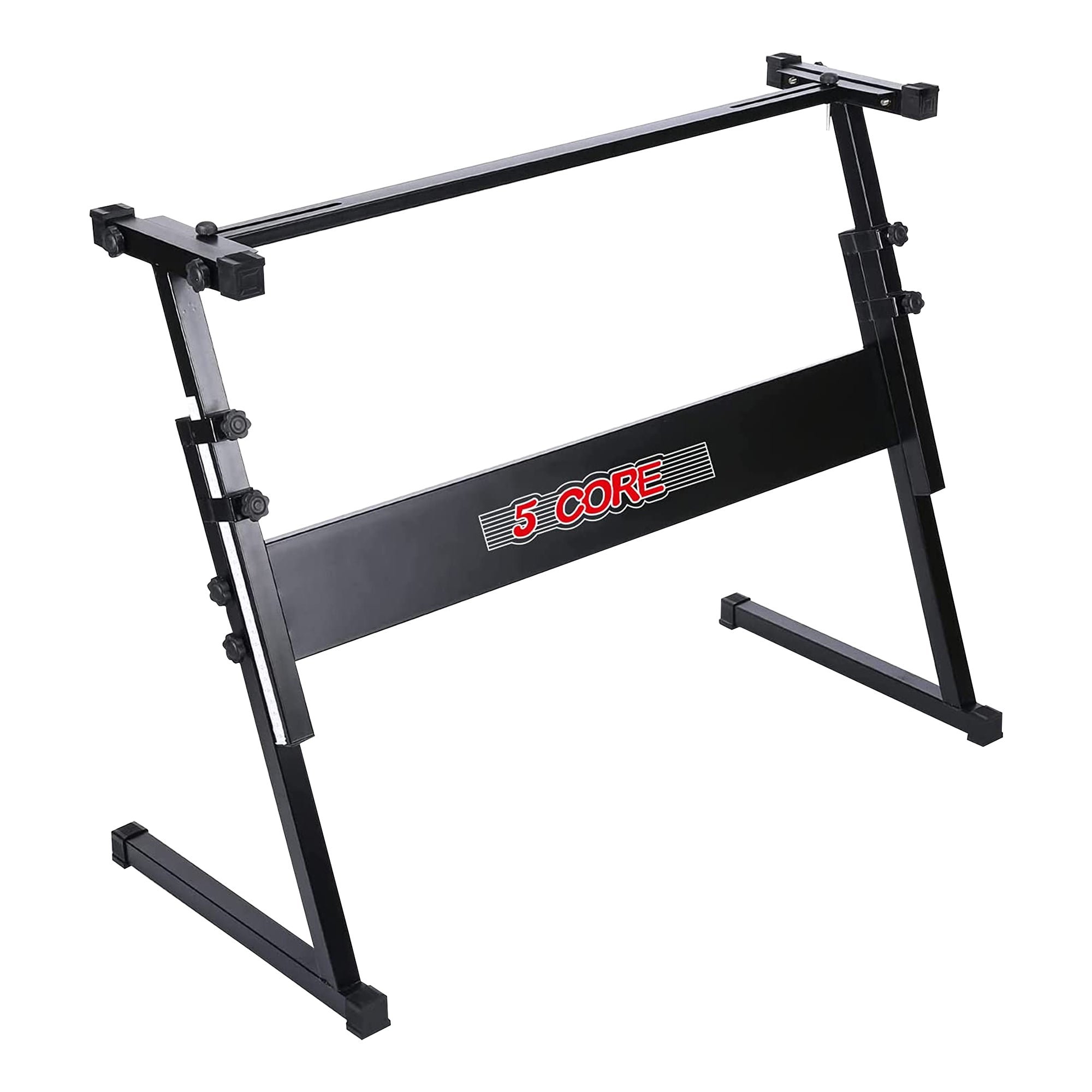 5 Core Keyboard Stand Heavy Duty Folding Sturdy Reinforced Z Design Adjustable Width & Height, Fits 61 or 54 keys, Digital Piano Keyboard Stand, Elect - Intensery