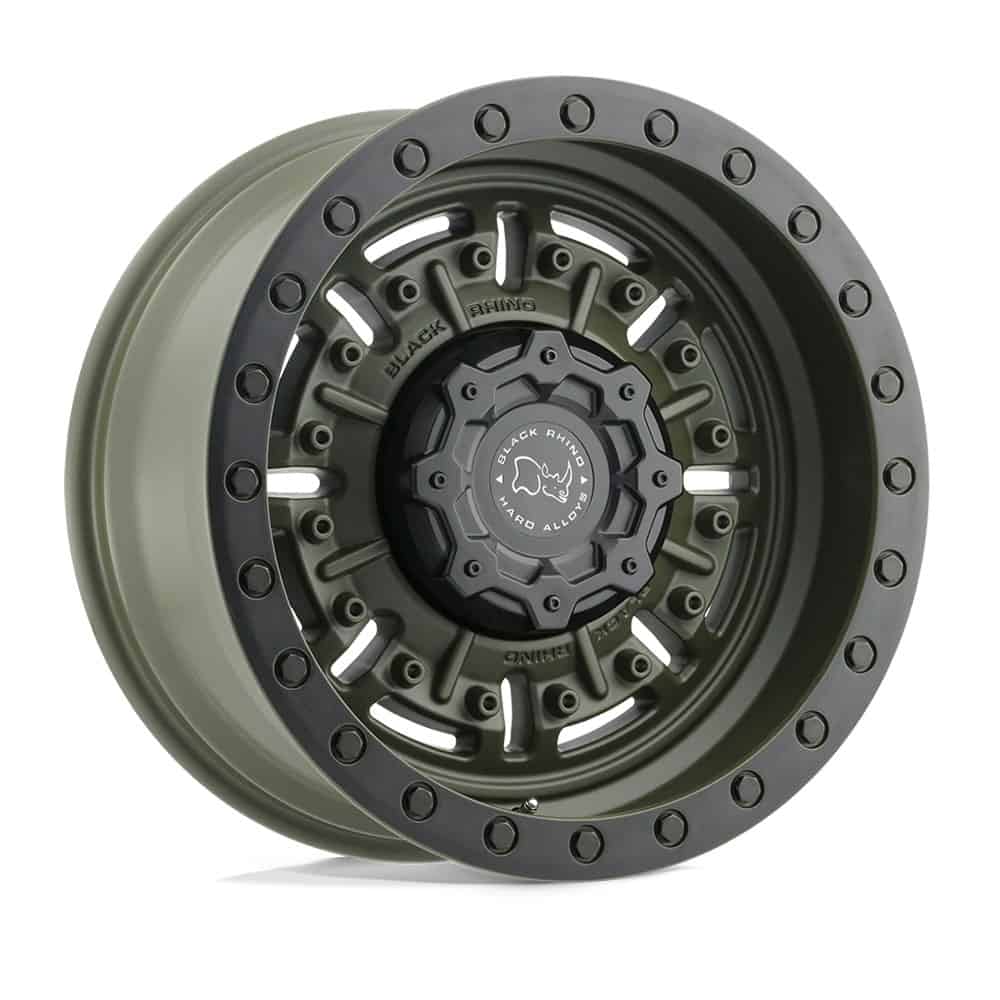 Black Rhino Wheels BRABR 18X9.5 6X5.5 OD-GRN -18MM - Intensery