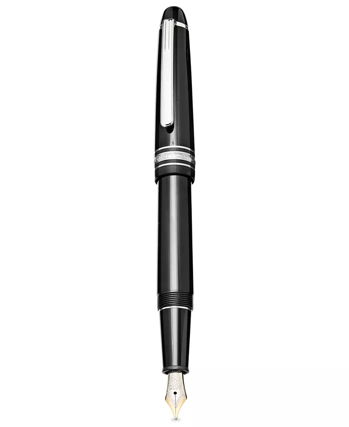 Montblanc Black Meisterstanduumlck Platinum Line Classique Fountain Pen 106522 - Intensery