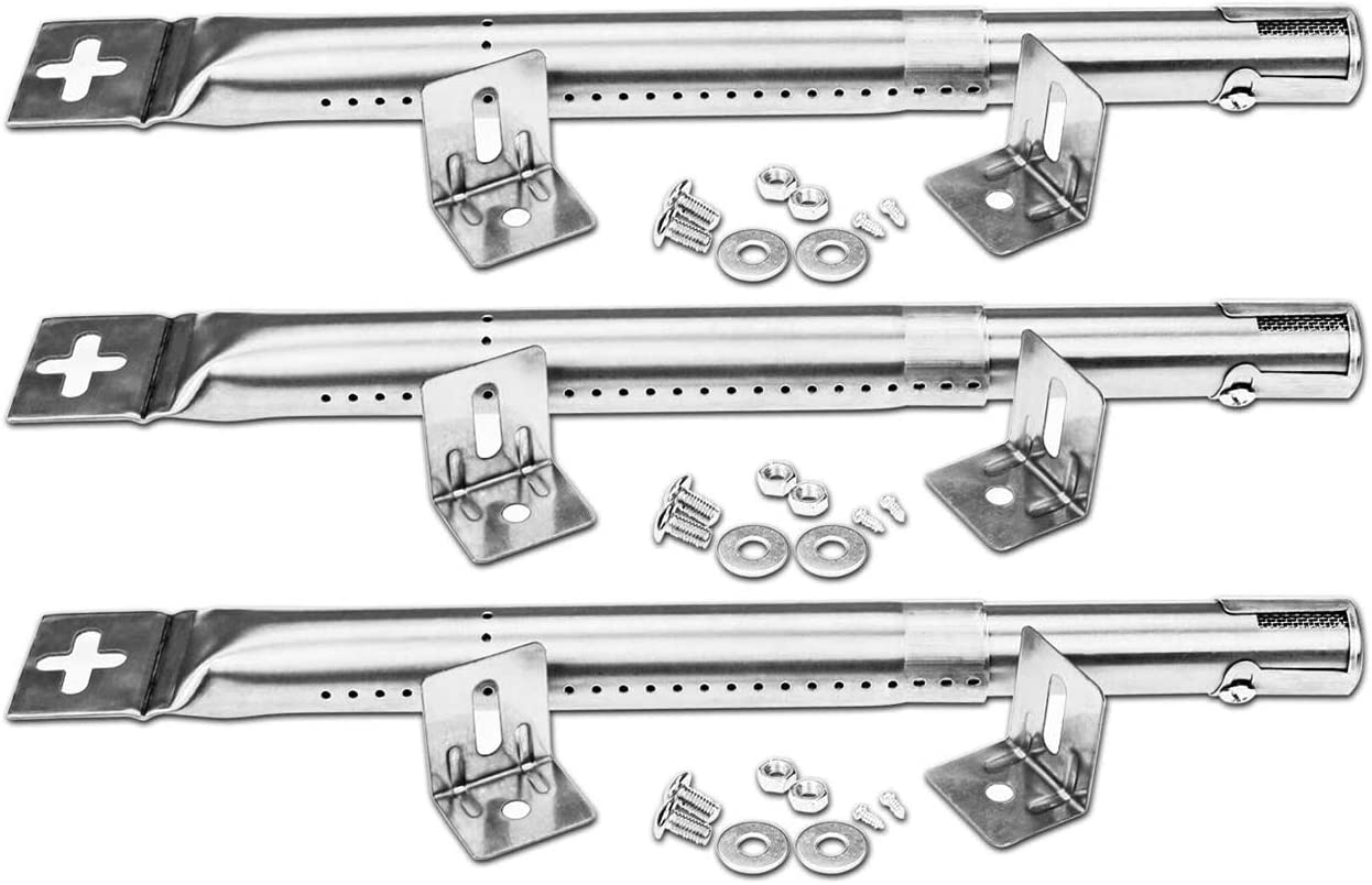 Burner Tubes Kit for Uniflame 3 Burner Gas Grills, BBQ Replacement Grill Parts, 12 - 17.5'' x 1'' - Intensery
