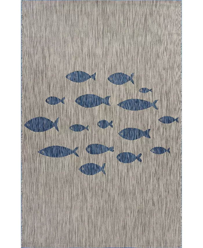 LR Home Alfresco AFS81505 5' x 7' Outdoor Area Rug - Intensery