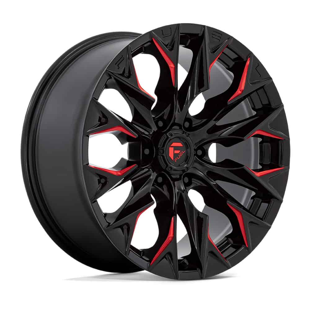 Fuel 1PC Wheels D823 20X9 6X135 G-BLK MILL C-RED 20MM - Intensery