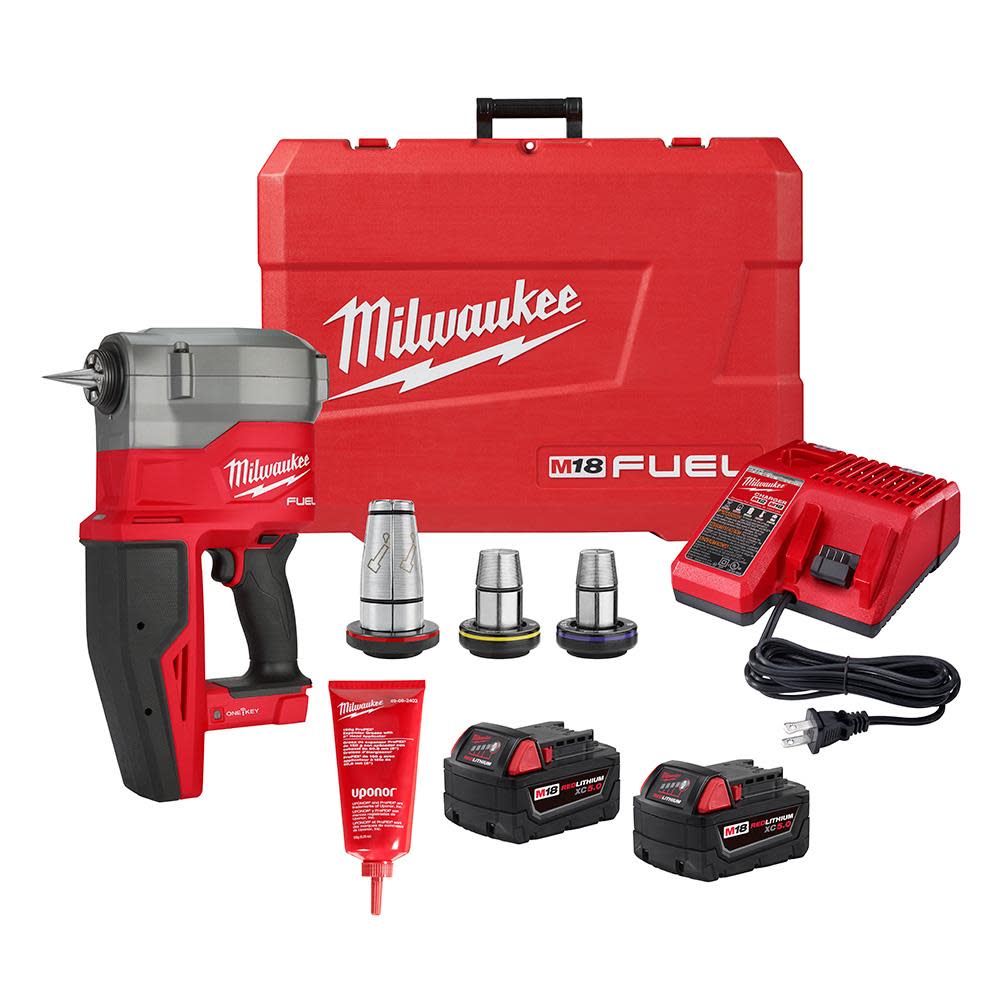 Milwaukee M18 FUEL 2 ProPEX Expander Kit with ONE KEY and 1 1/4 to  2 Expander Heads - Intensery