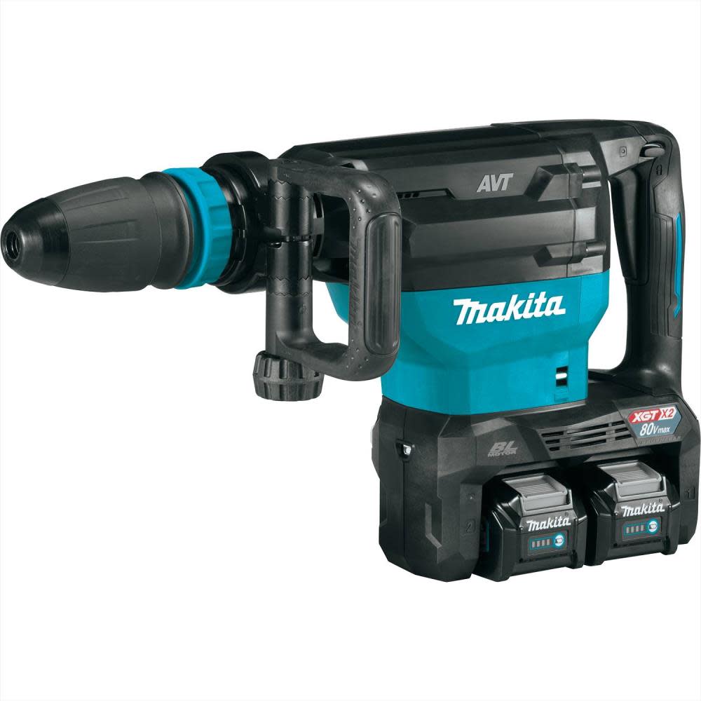 Makita 80V max (40V max X2) XGT 28 lb. AVT Demolition Hammer Kit accepts SDS MAX bits AWS Capable - Intensery