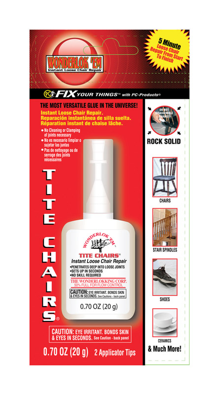 Wonderlok \u0027Em Tite Chairs Super Strength Glue 0.7 oz - Intensery