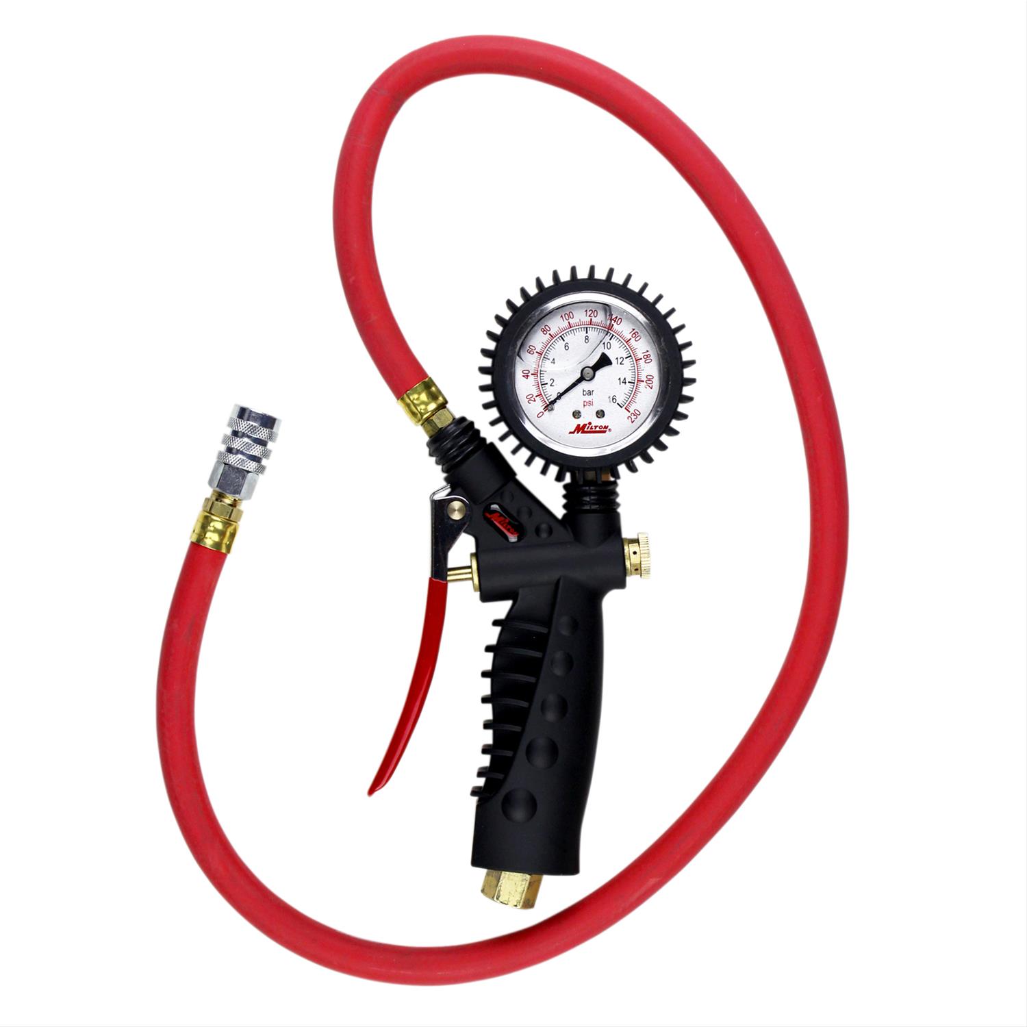 Milton Industries 572A Milton Pro Pistol Grip Analog Tire Pressure Gauges - Intensery