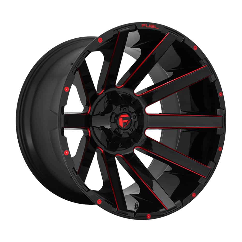 Fuel 1PC D643 CONTRA D643 20X9 6X135/5.5 GL-BLK-RTTC 20MM - Intensery