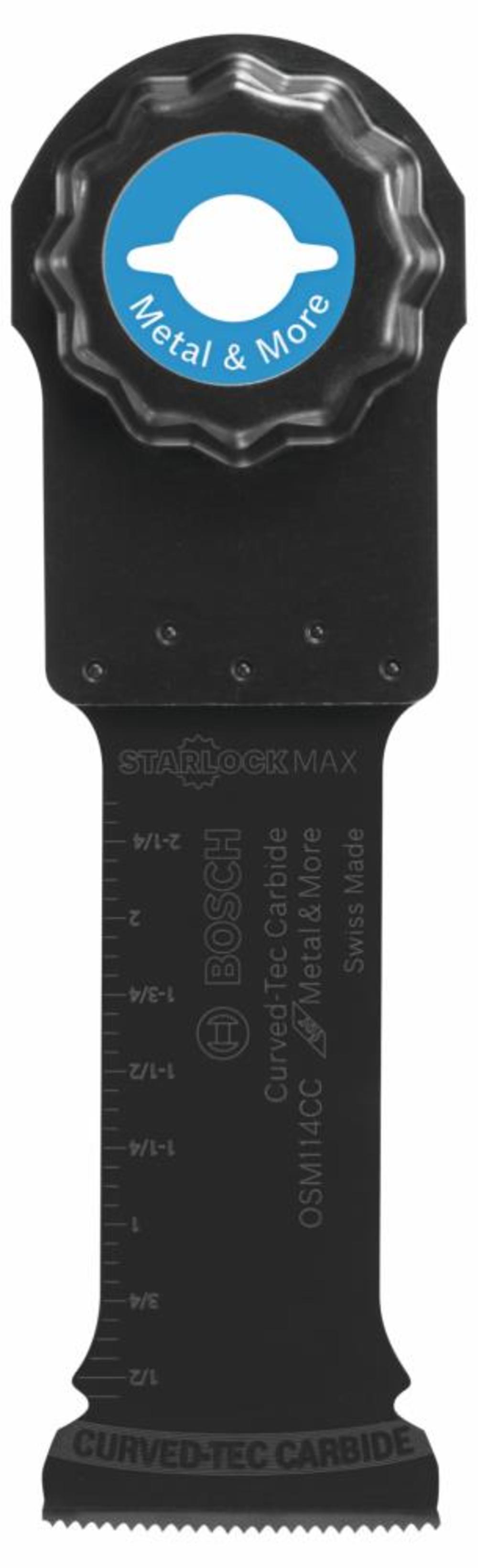 1-1/4 In. StarlockMax® Oscillating Multi-Tool Curved-tec Carbide Extreme Plunge Blade - Intensery