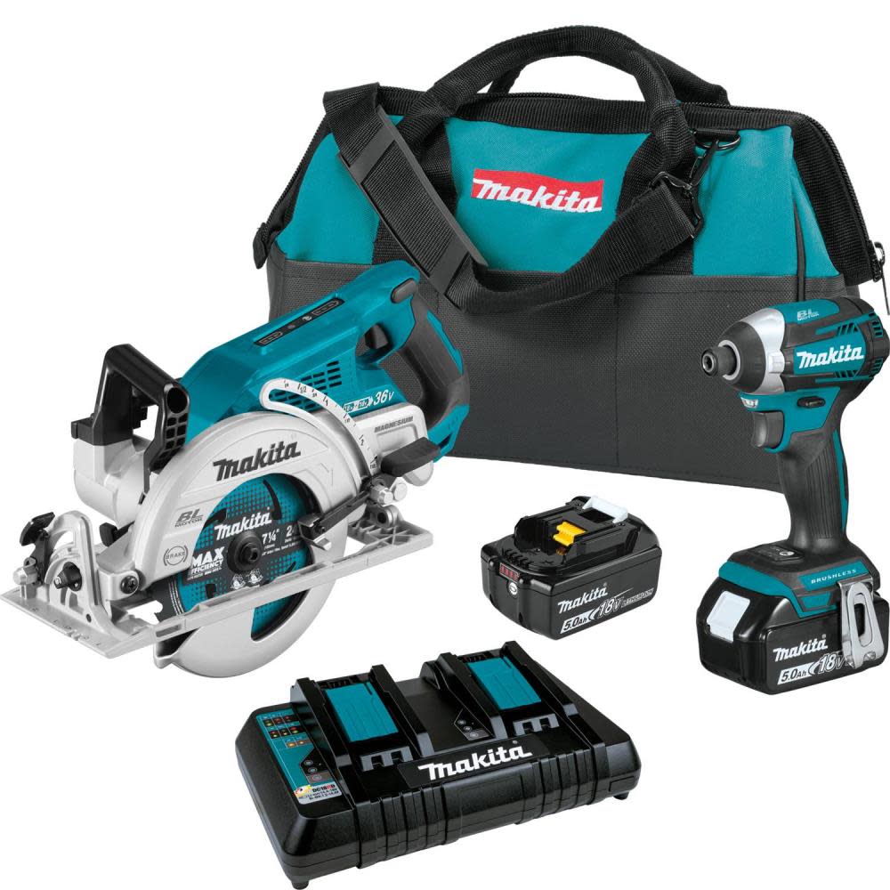 Makita 18V LXT 2pc Combo Kit Lithium Ion Brushless Cordless XT295PT from Makita - Intensery