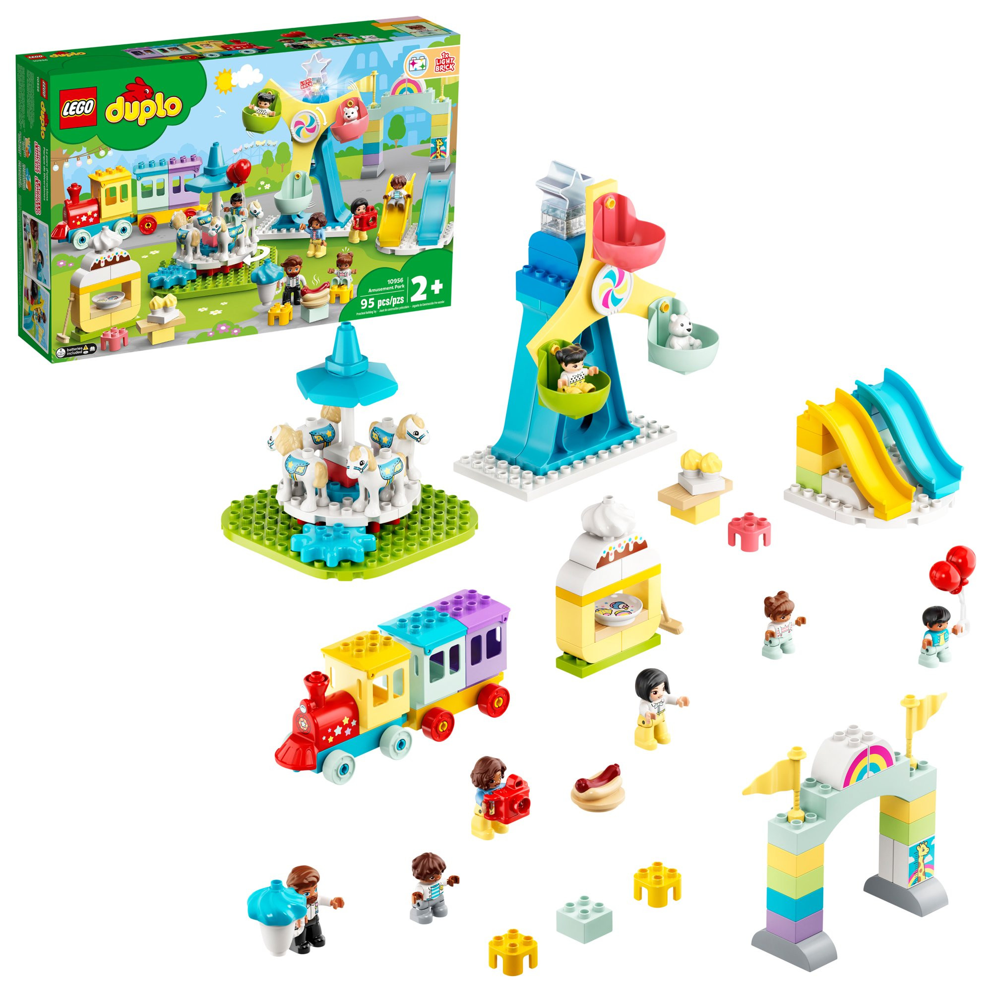 Lego Duplo Town Amusement Park 10956 Building Toy， 95 Pieces - Intensery
