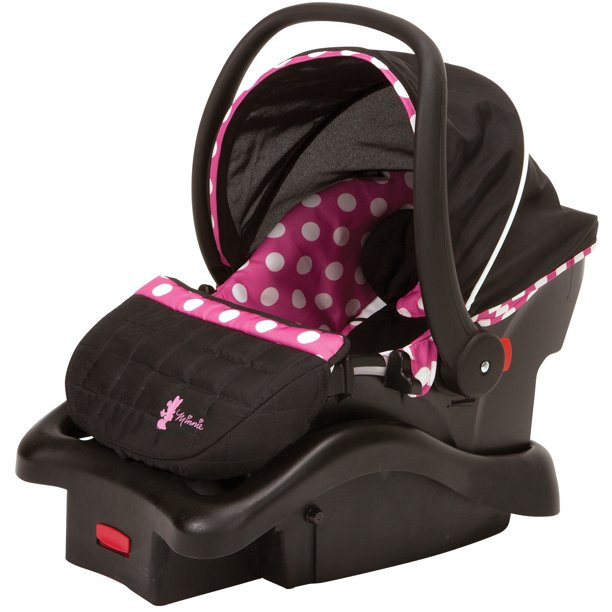 Disney Baby Light 'n Comfy 22 Luxe Infant Car Seat， Minnie Dot - Intensery