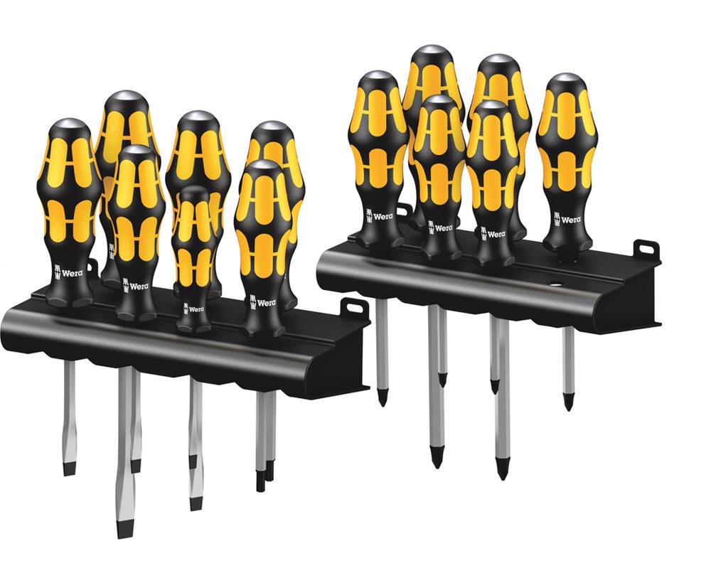 Wera Tool 05133285001 Wera Tools Kraftform Plus 900 Series Black Point Tip Screwdrivers - Intensery