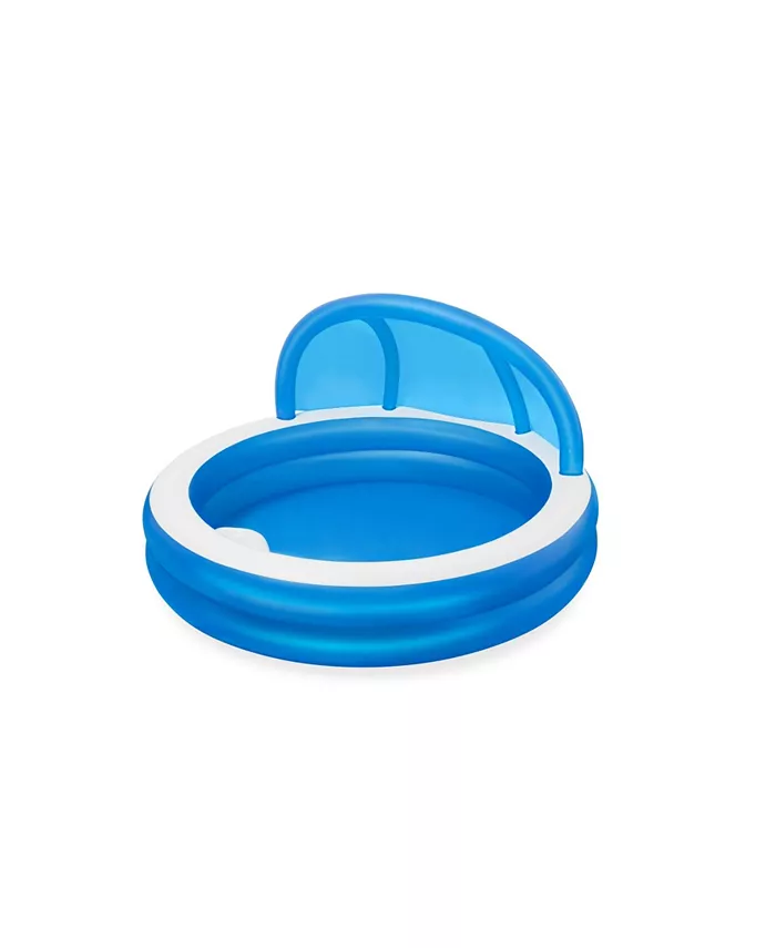 WOWMAZING Bestway H2OGO! Summer Days Inflatable Family Pool with UV Careful Sunshade - Intensery