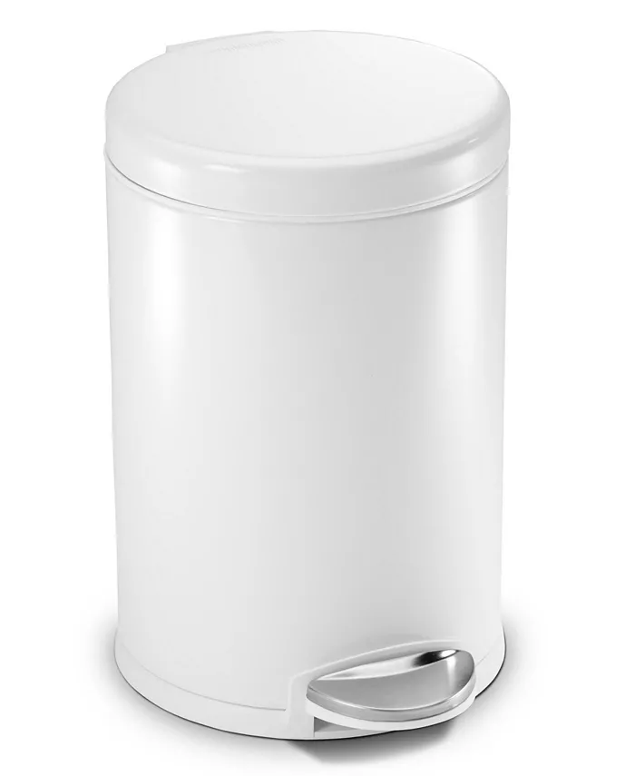simplehuman 4.5 Litre Steel Round Step Can - Intensery