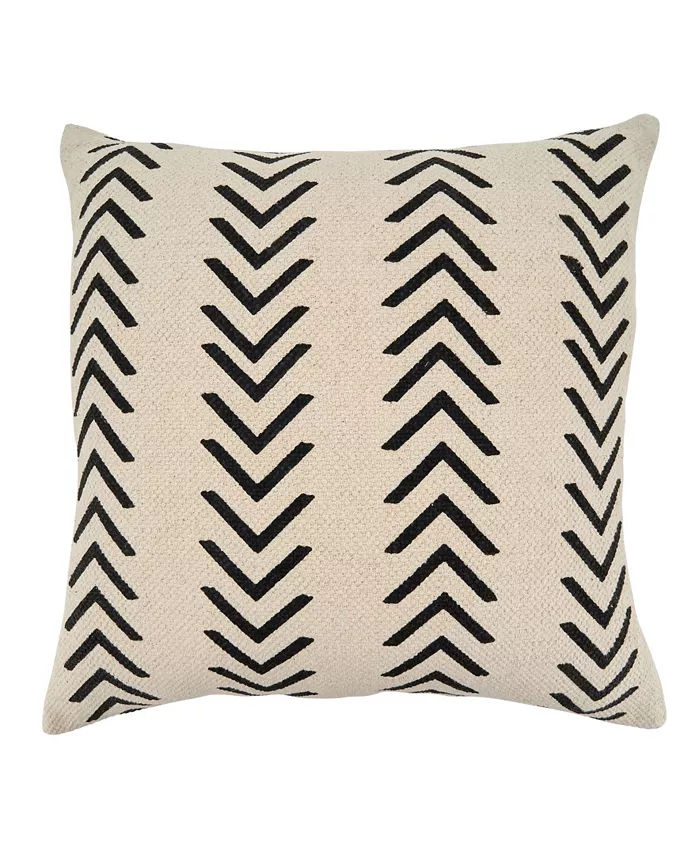 Saro Lifestyle Chevron Design Throw Pillow - Intensery