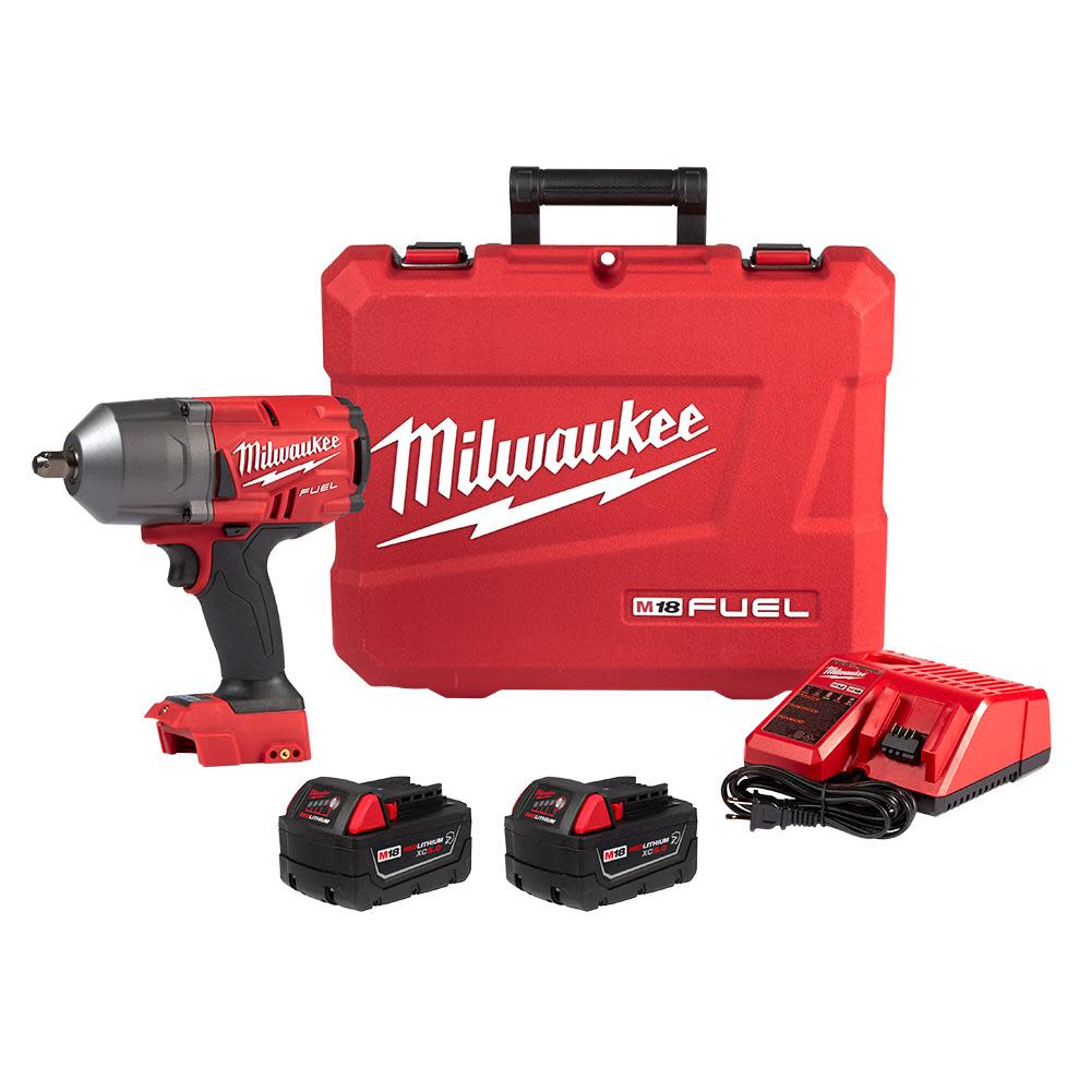Milwaukee M18 FUEL High Torque 1/2 Impact Wrench with Pin Detent Kit 2766-22R from Milwaukee - Intensery