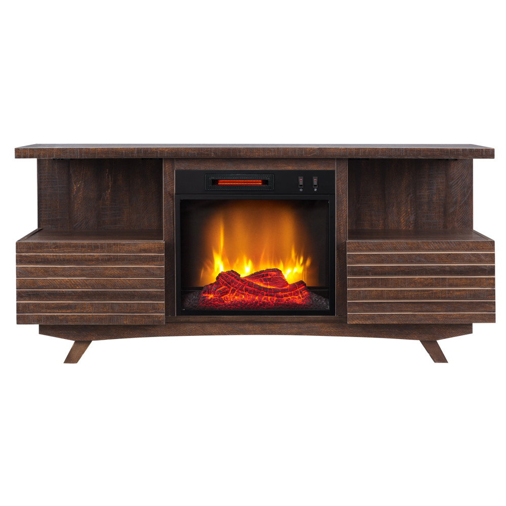 Hearthpro Mid-Century Media Electric Fireplace - Intensery