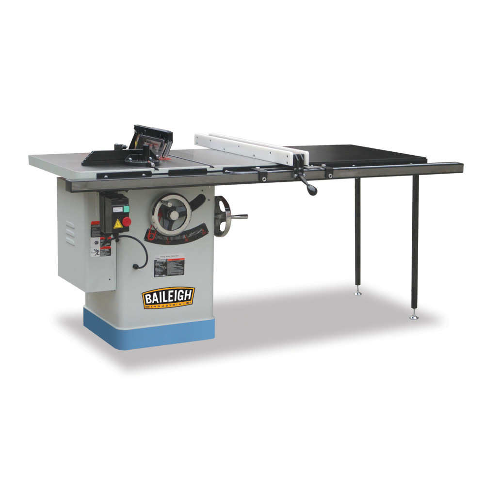 Baileigh TS-1040P-50-V Professional Cabinet Table Saw 3HP 10 - Intensery