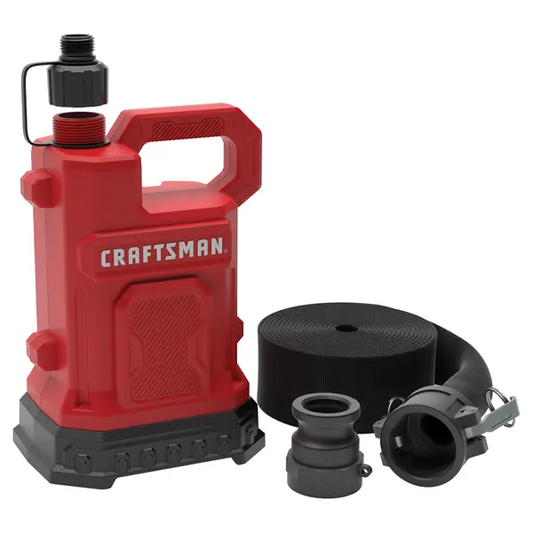 Craftsman 1/3 HP Thermoplastic Water Pump with Lay-Flat Discharge Hose Kit - Intensery