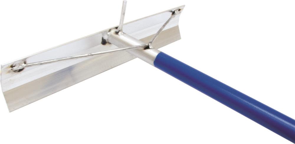 19-1/2 In. x 4 In. Aluminum Concrete Placer with Hook and Welded Handle - Intensery