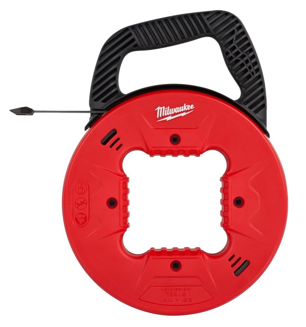 Milwaukee 25 Ft. 1/4 in. Steel Fish Tape with Low Profile Tip 48-22-4181 from Milwaukee - Intensery