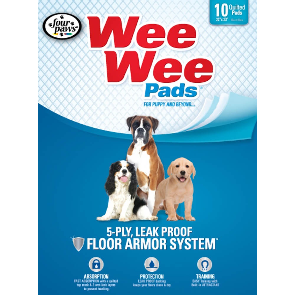 Four Paws Wee-Wee Pads 10 pack - Four Paws 100534711 - Intensery