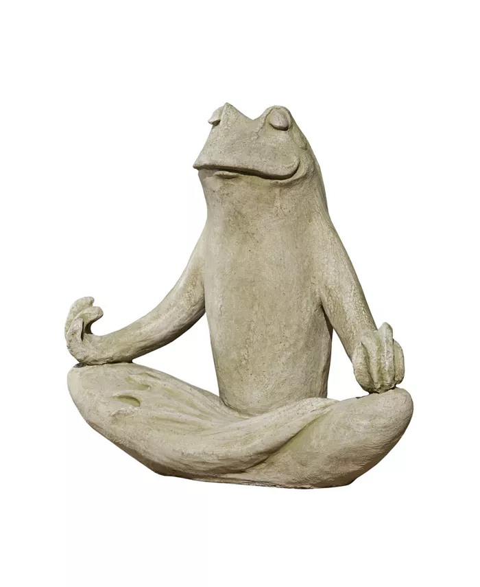 Campania International Totally Zen Frog Garden Statue - Intensery