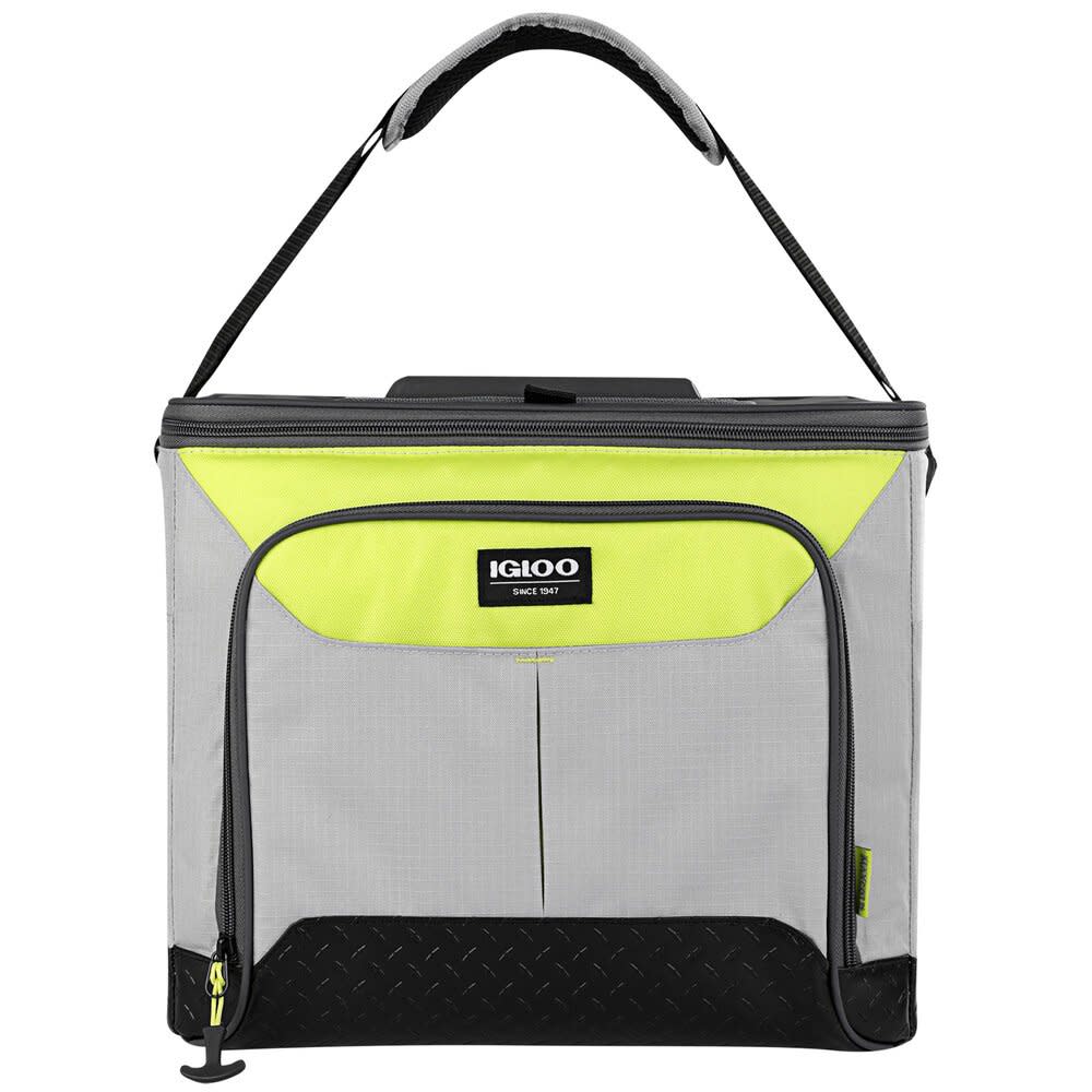 Igloo  Insulated Trek Hard Liner Cooler 28 Can Ash Gray/Acid Green - Intensery
