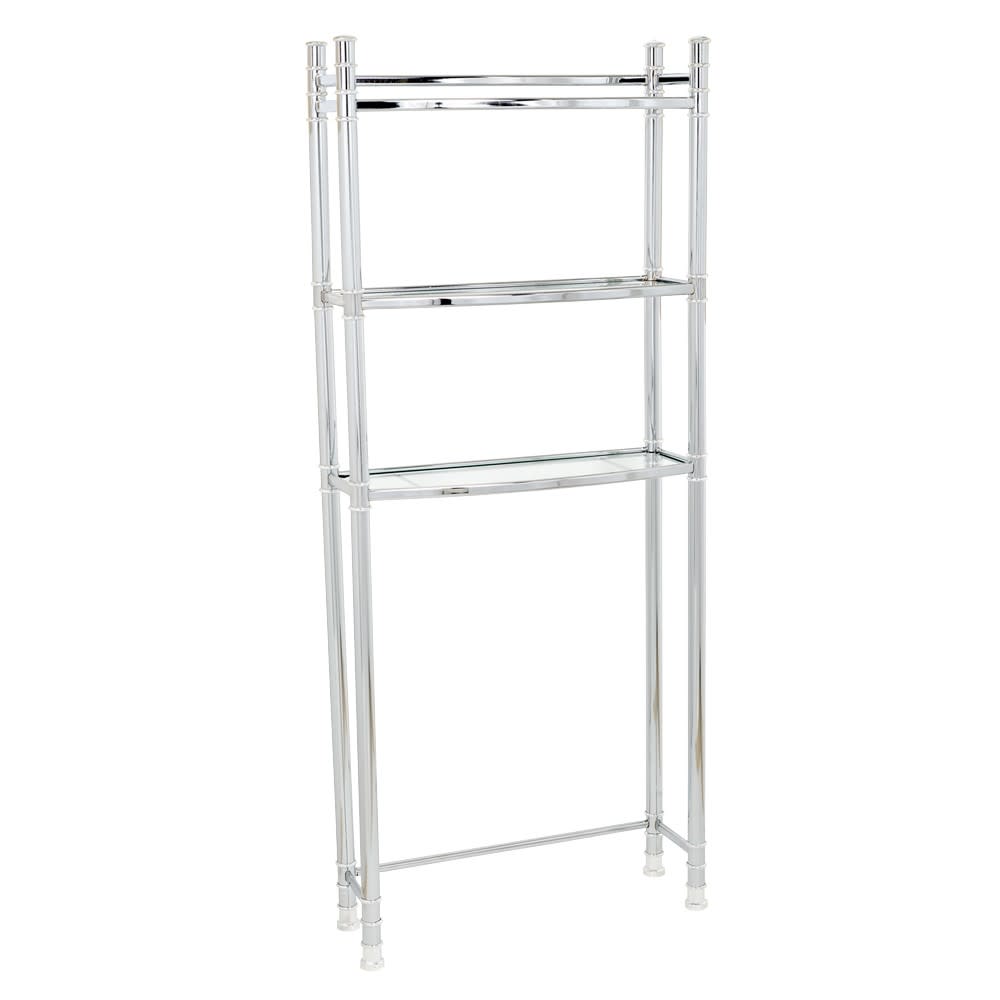 Zenith Over the Toilet Freestanding Spacesaver Chrome Steel - Intensery