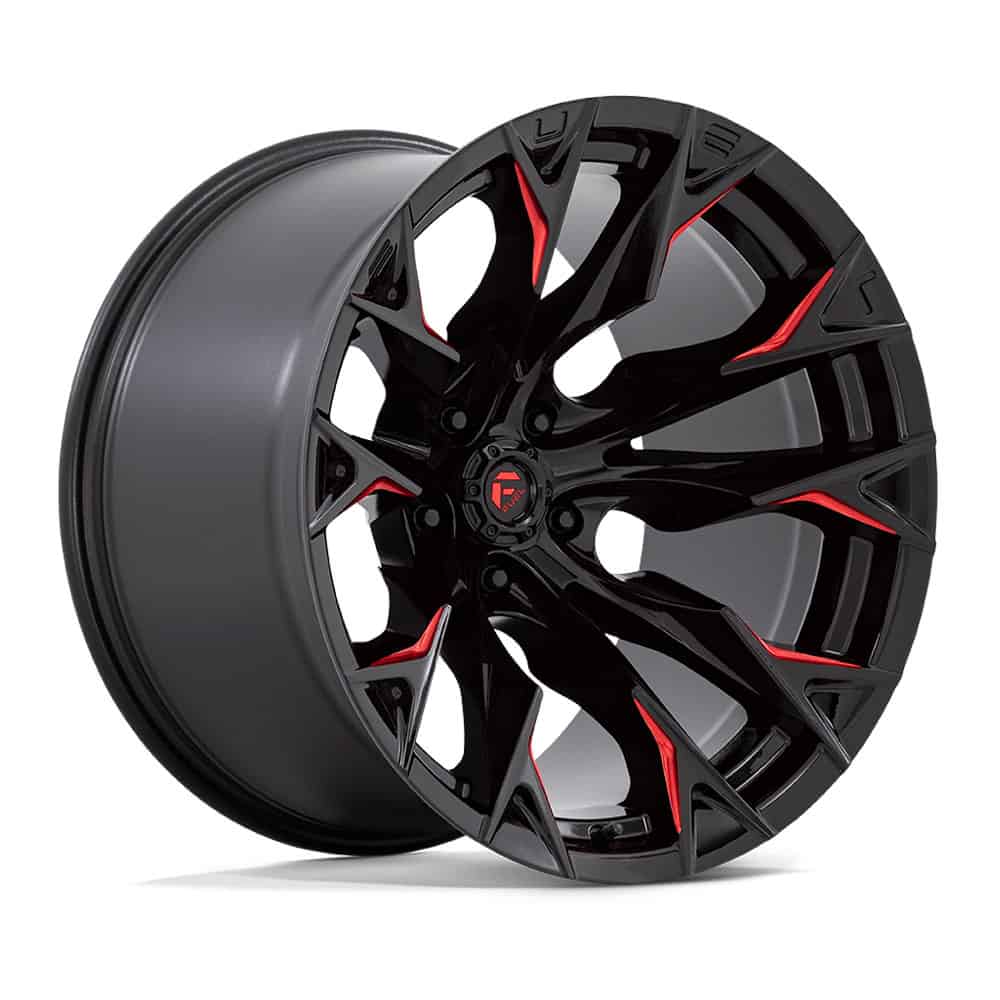 Fuel 1PC Wheels D823 20X12 5X5.0 G-BLK MILL C-RED -44MM - Intensery