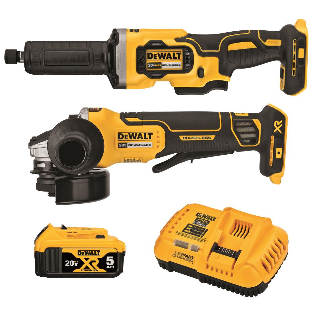 20V MAX XR Brushless Cordless 2-Tool Grinder Kit - Intensery