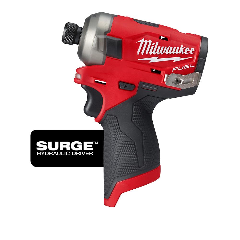 Milwaukee M12 FUEL SURGE 1/4 in. Hex Hydraulic Driver 2551-20 from Milwaukee - Intensery
