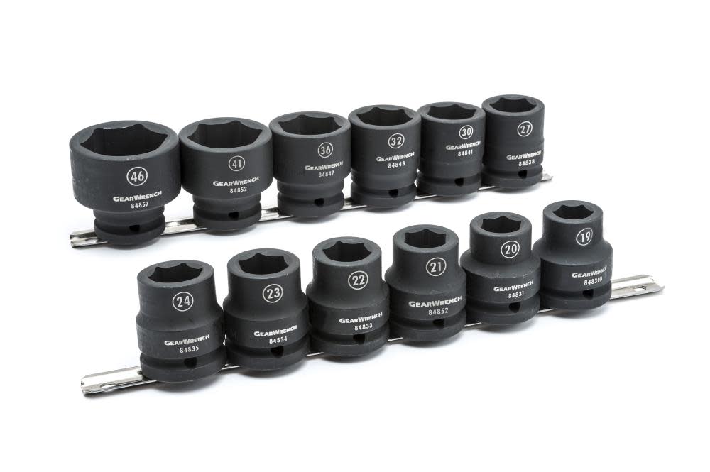 GEARWRENCH Impact Socket Set 12 Pc. 3/4 In. Drive 6 Point Metric 84958 from GEARWRENCH - Intensery