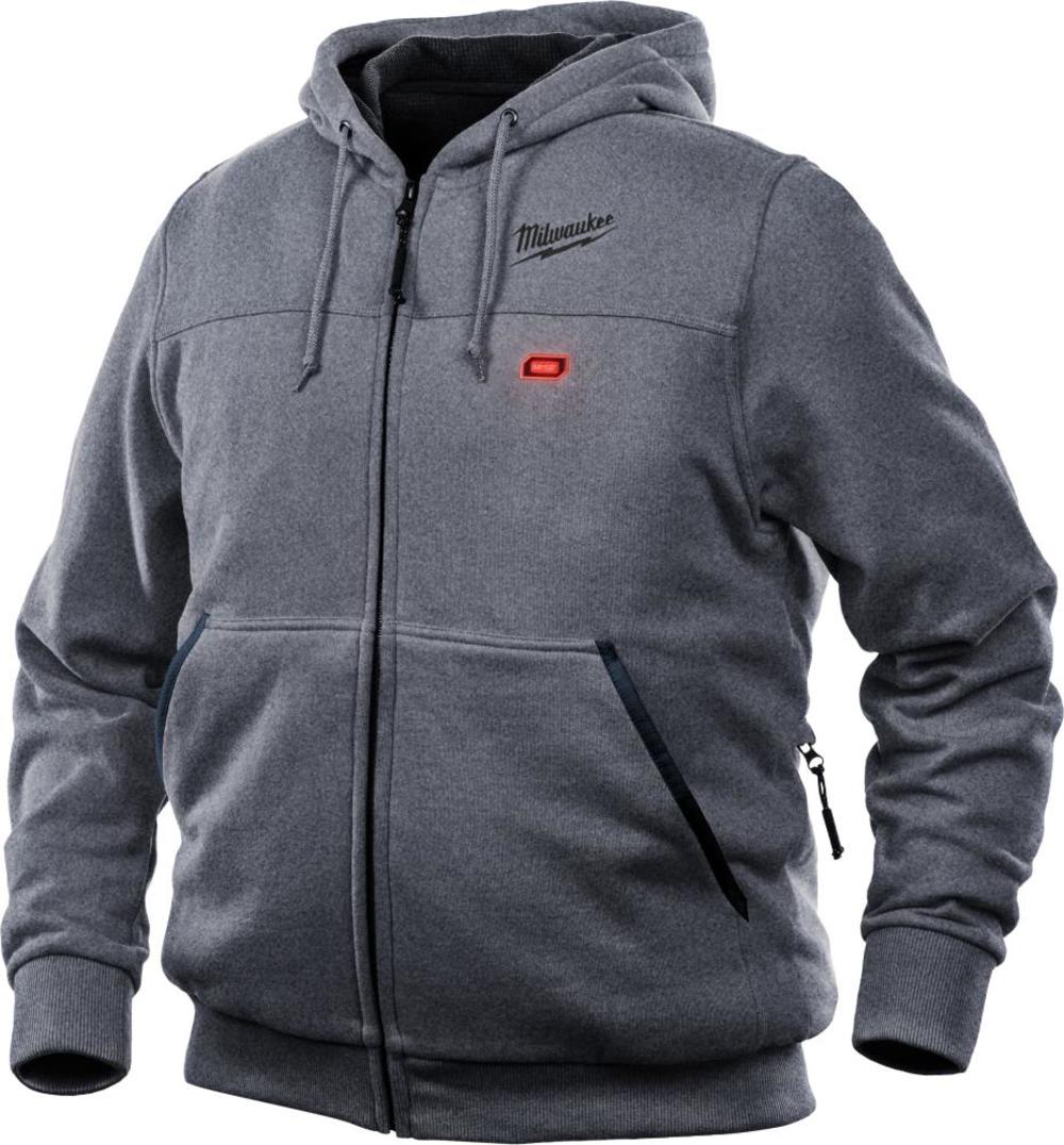 Milwaukee M12 Heated Hoodie Kit L (Gray) 302G-21L from Milwaukee - Intensery