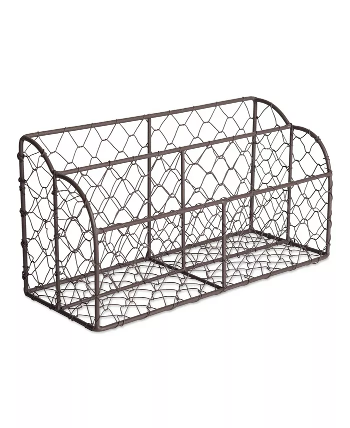 Design Imports Chicken Wire Metal Desktop Letter Holder - Intensery